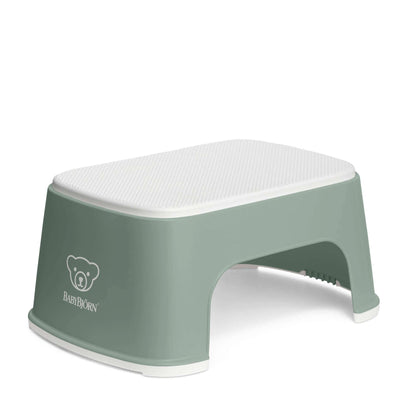 BabyBjörn Step Stool podest dla dzieci antypoślizgowy zielono-biały – zdjęcie 1
