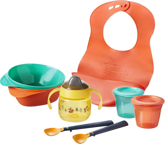 TOMMEE TIPPEE ensemble de vaisselle et accessoires 8 pièces.