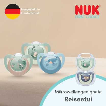 Suzeta NUK First Choice din silicon, x2, 0–6 luni