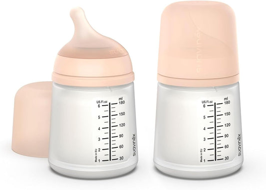 SUAVINEX butelka ZERO ZERO 180ml x2 Adaptable Flow (A)