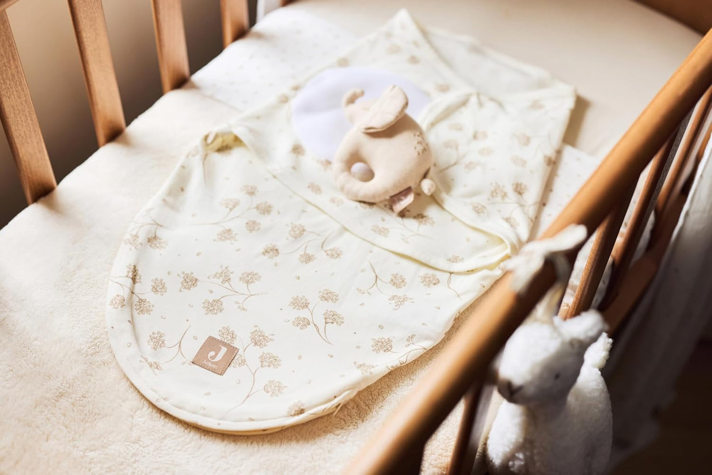JOLLEIN Basic kocyk Jersey/Sherpa 75x100 cm Oatmeal