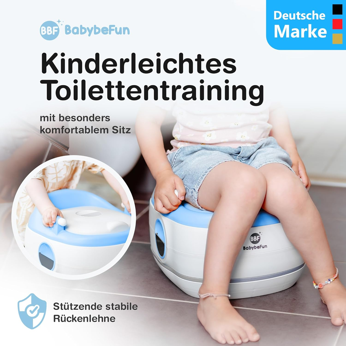 BABYBEFUN 3in1 nightstand, potty, seat cover, footstool