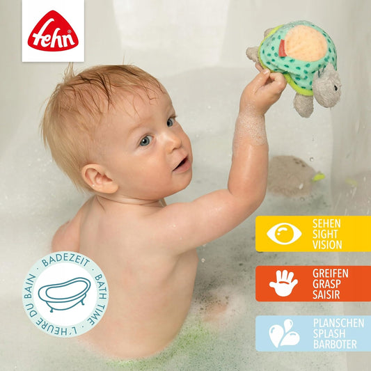 FEHN gąbka do mycia zabawka do kąpieli ŻÓŁW 14 cm 0+ – zdjęcie produktu 2