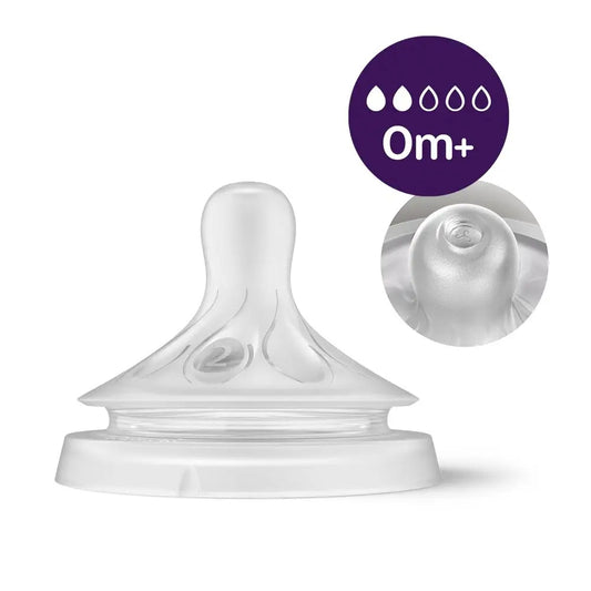 PHILIPS AVENT Natural Response biberon en verre 120 ml 0+ tétine 2
