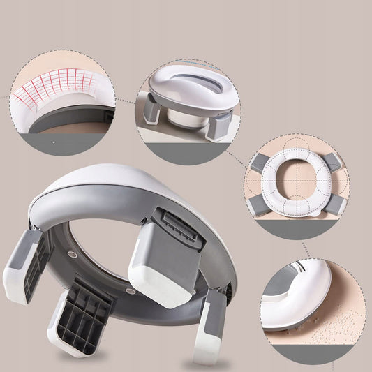 TRON3-in-1 potty - potty, travel potty, toilet seat coverage 12 m+colour white-grey (shade may be slightly