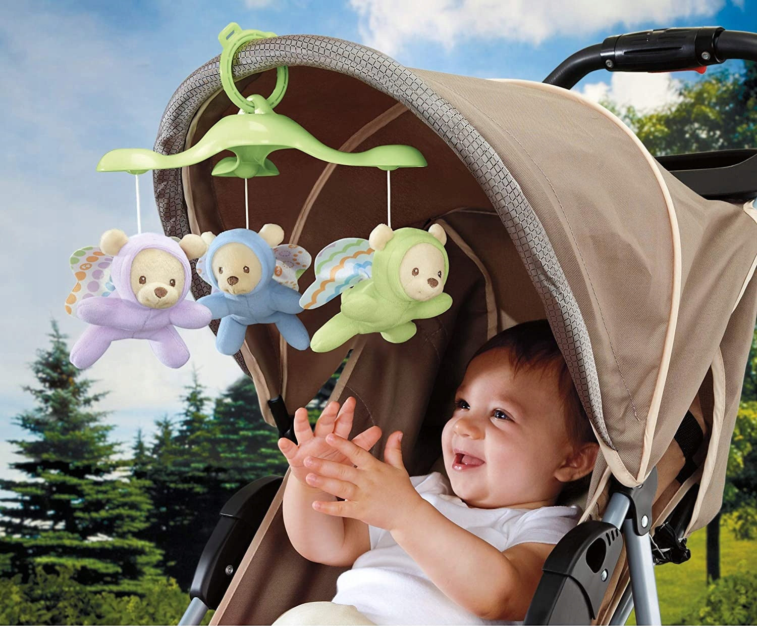 Fisher-Price CDN41-es kiságyforgóra akasztható mackó