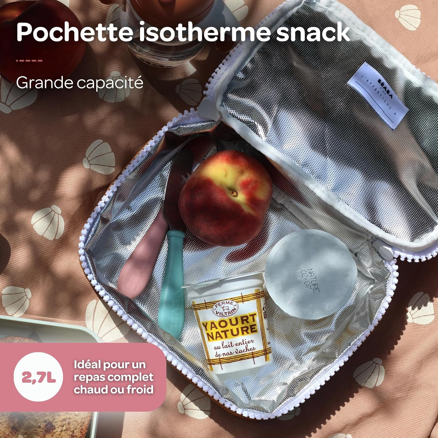 BEABA lunch box, insulated bag