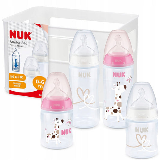 NUK sada NO COLIC 4 fľaše košík kontrola teploty