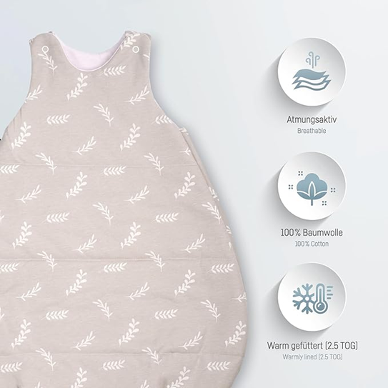 JULIUS ZÖLLNER Ganzjahresschlafsack 2,5TOG Gr. 50/56