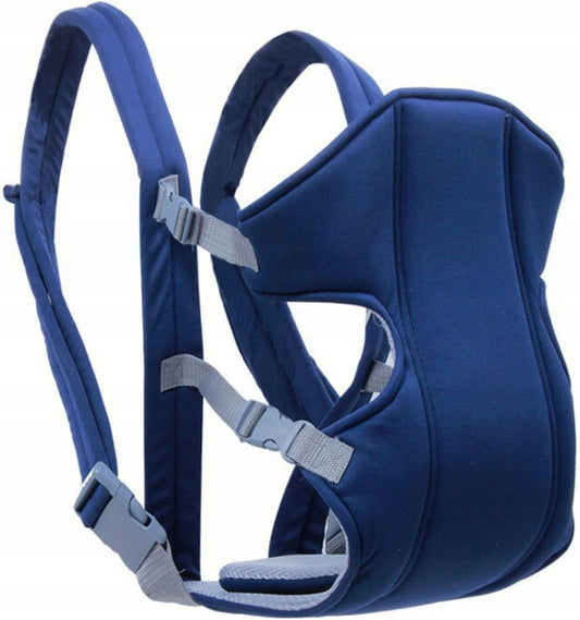 NOSIDEŁKO ergonomiczne regulowane 3,5-15 kg, niebieskie, miękkie nosidło dla dziecka z regulowanymi paskami
