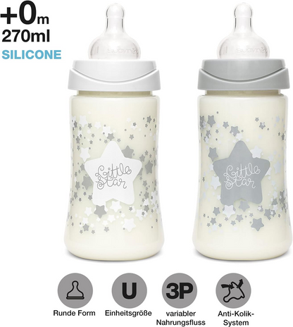 SUAVINEX My First Set zestaw startowy butelek + smoczek 5el. 0msc+