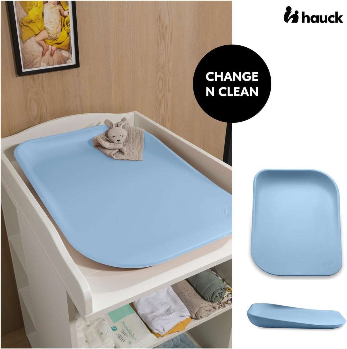 HAUCK CHANGE N CLEAN masă de înfășat pentru bebeluși 50x70 cm