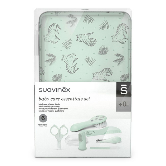 SUAVINEX komplet za nego otroka s 6 elementi + etui TIGER