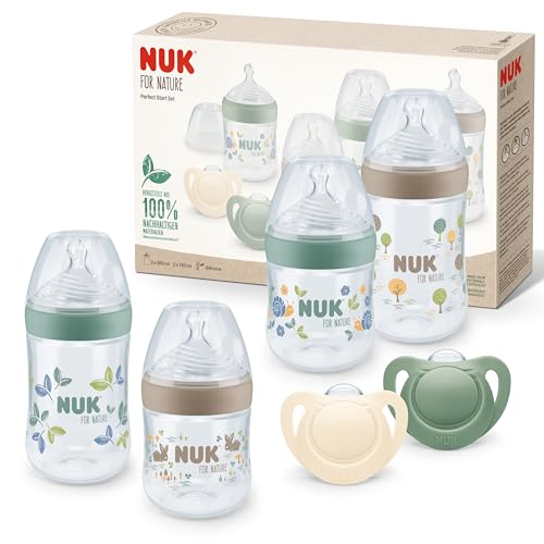 NUK for Nature Perfect Start zestaw butelek i smoczków 0–6 mies. – zdjęcie 1