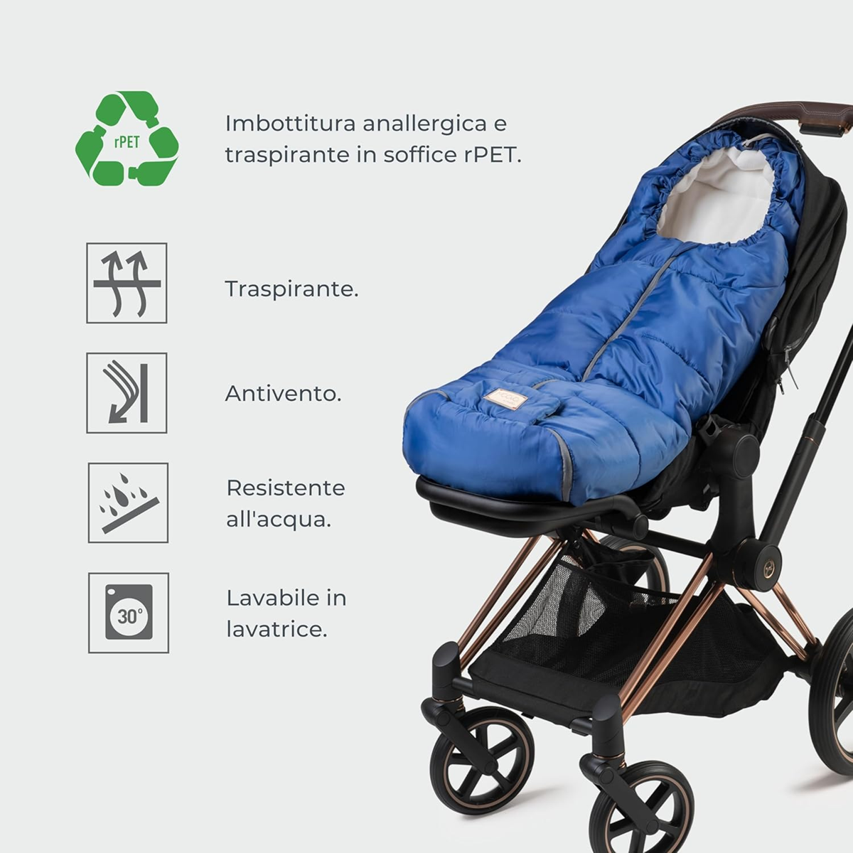 MOOVO NUVITA sac universal pentru cărucioare, 6–36 luni