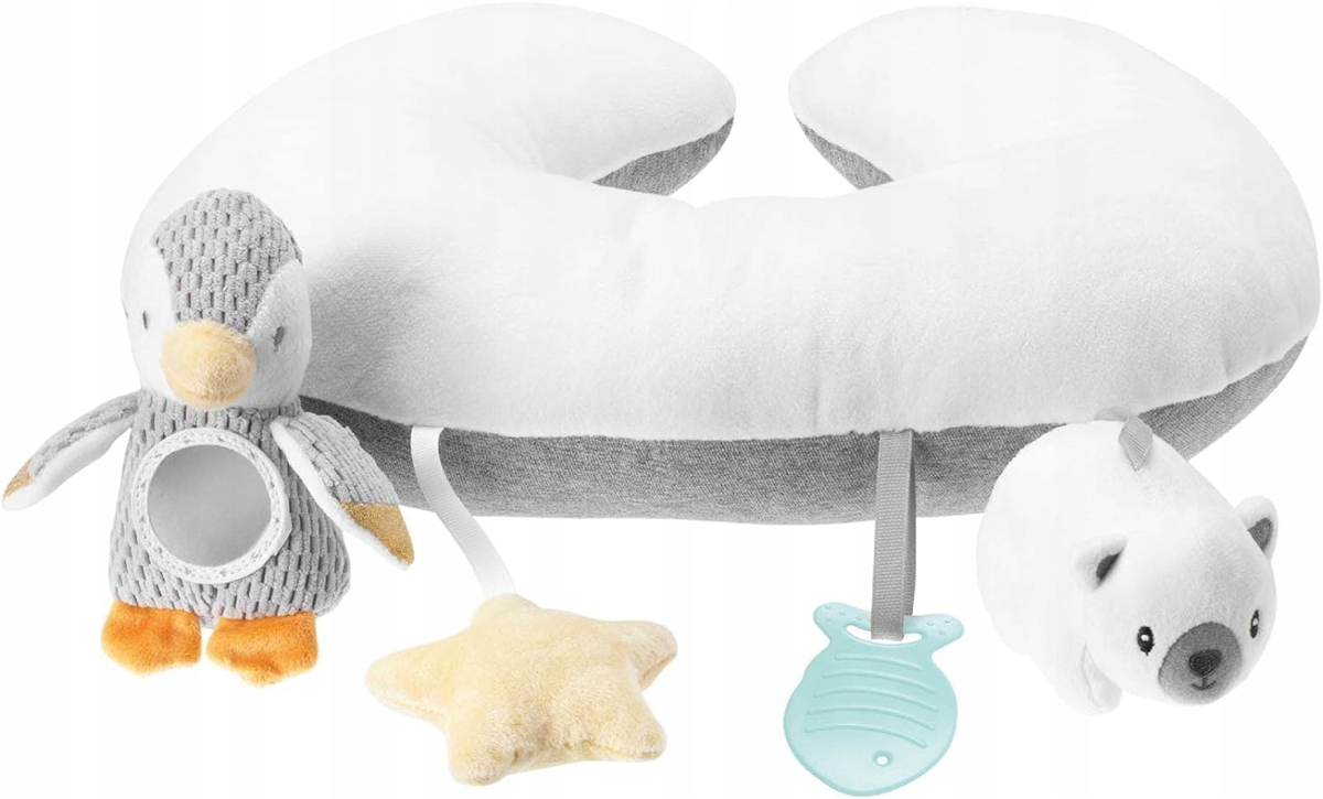 NUBY lekkudde för magläge med leksaker