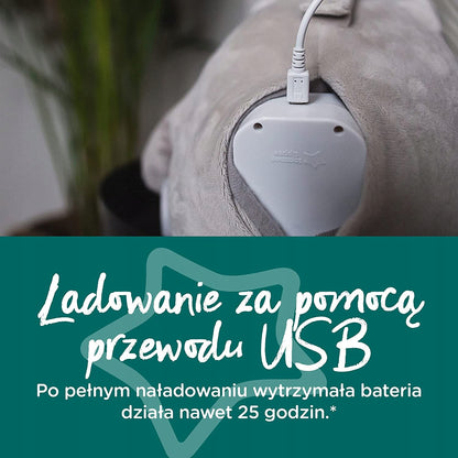 TOMMEE TIPPEE Sowa Ollie PRZYTULANKA lampka dźwięk, ładowanie USB i bateria do 25 godzin