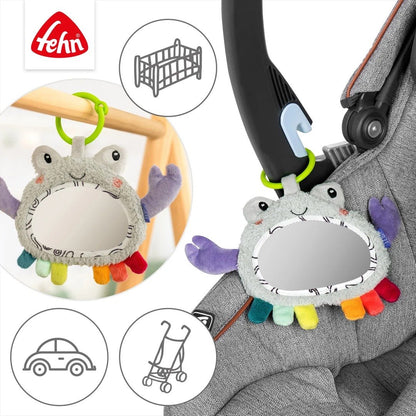 Fehn jucărie suspendată cu oglindă pentru stimulare 0+ 20cm crab