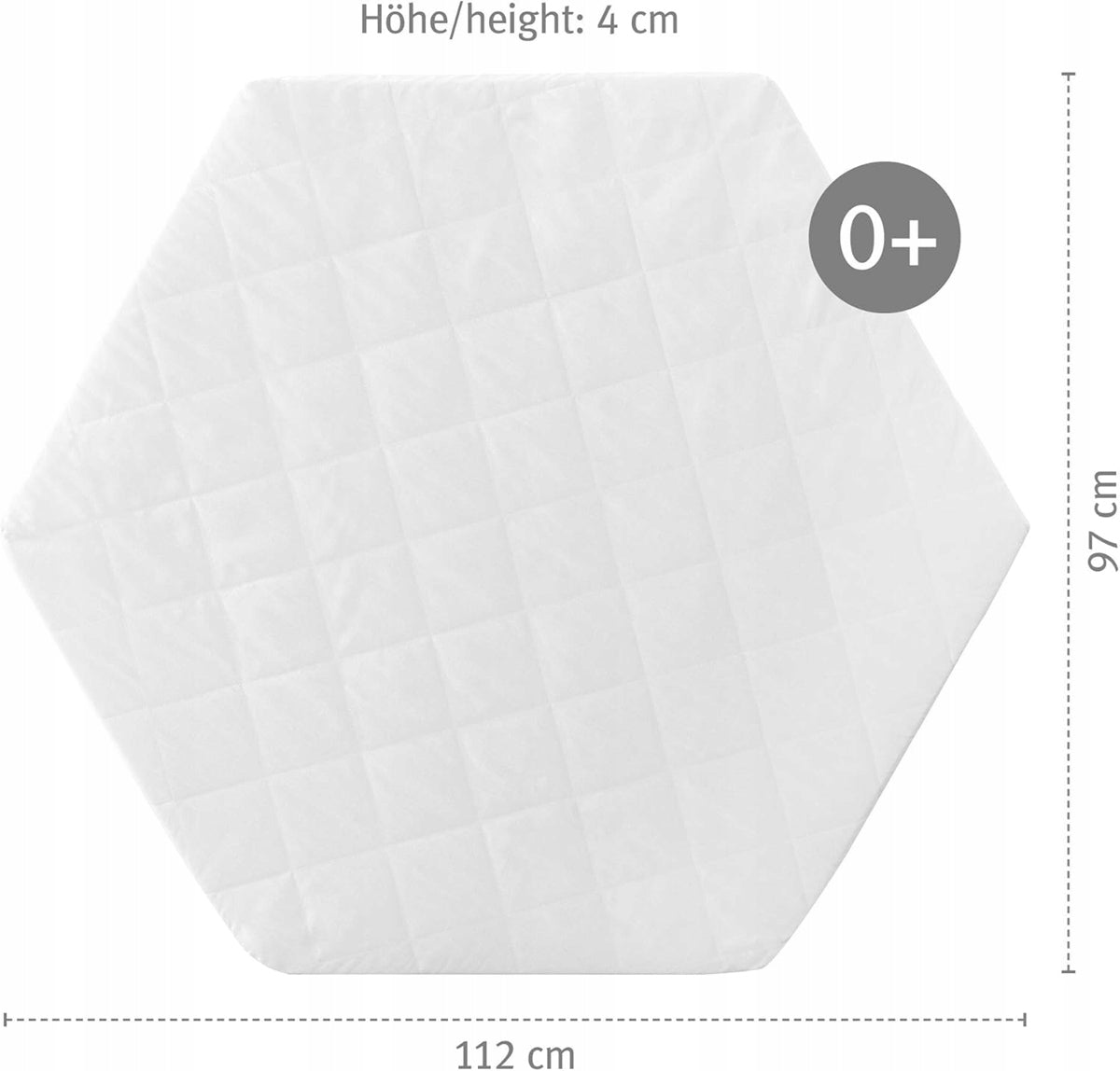 ROBA šestkotna vzmetnica za stajico 112 x 97 x 4