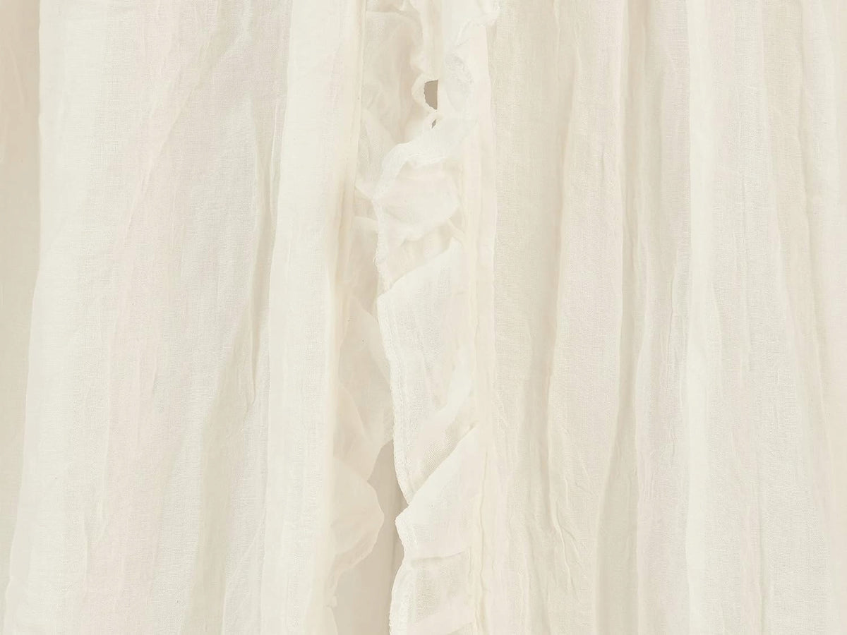 JOLLEIN baldachim na stelaż 245cm ivory VINTAGE, delikatny baldachim do łóżeczka w kolorze ivory