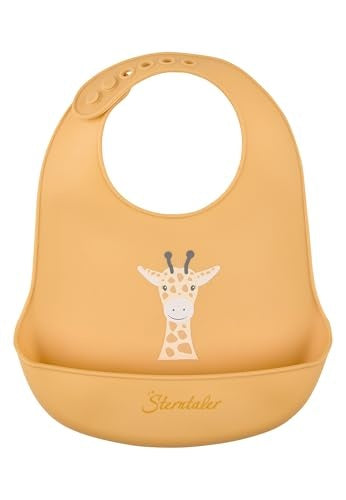 STERNTALER śliniak silikonowy z kieszonką regulowany BPA FREE