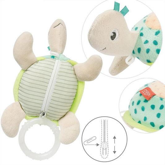 FEHN jucărie de pluș cu carusel muzical BROASCĂ 16 cm