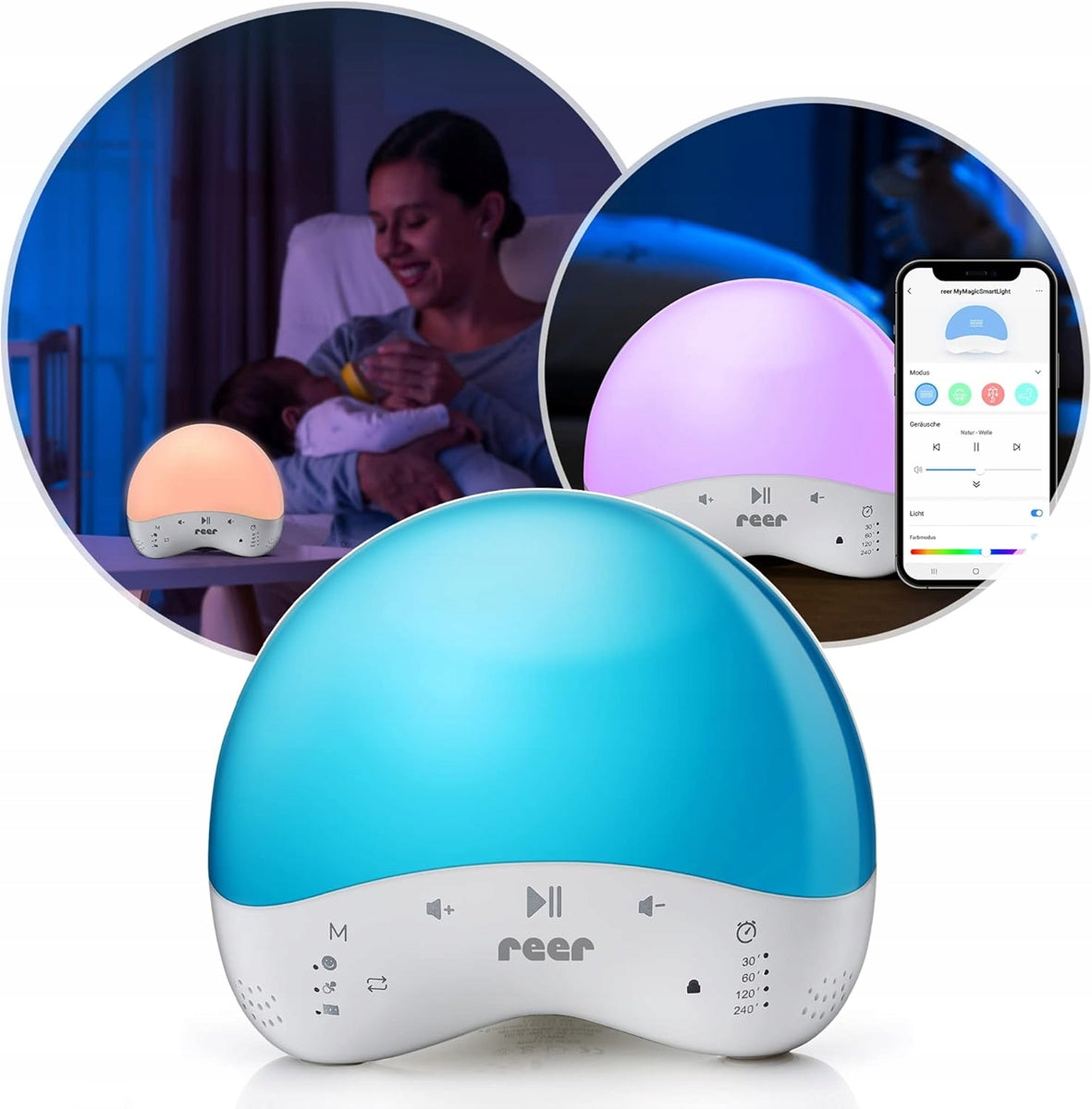 REER inteligentna lampka nocna z dźwiekami + aplikacja Smart Life