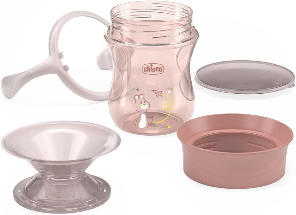 CHICCO Perfect Cup netečúci pohár s 360-stupňovým náustkom 200 ml 12 m+