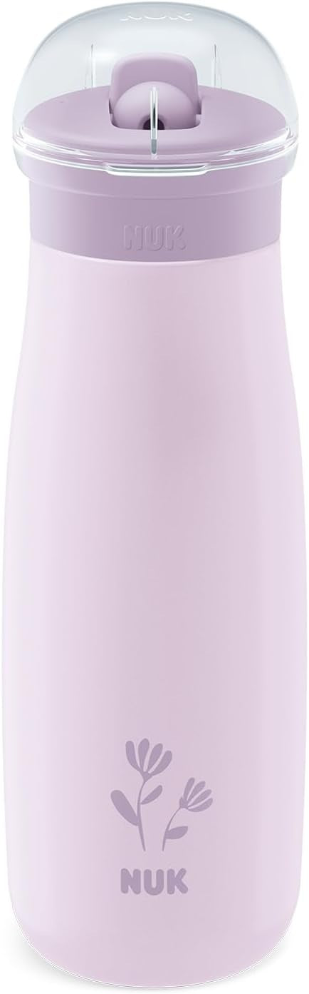 NUK Mini-Me Flip stalowa butelka ze słomką i ustnikiem 500 ml 12 m+ – zdjęcie produktu 2