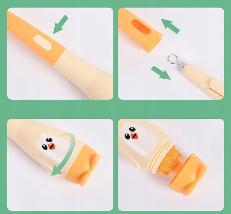 VICLOON 3 σε 1 βούρτσες καθαρισμού σιλικόνης για μπιμπερό, θηλές, καλαμάκια 28 εκ.