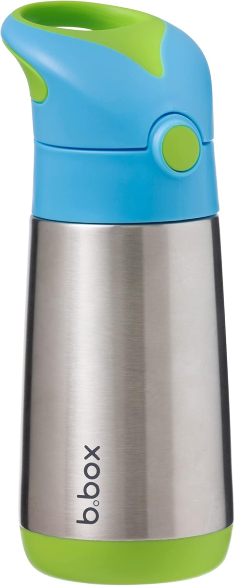 B.BOX botella térmica de acero inoxidable con pajita 350 ml