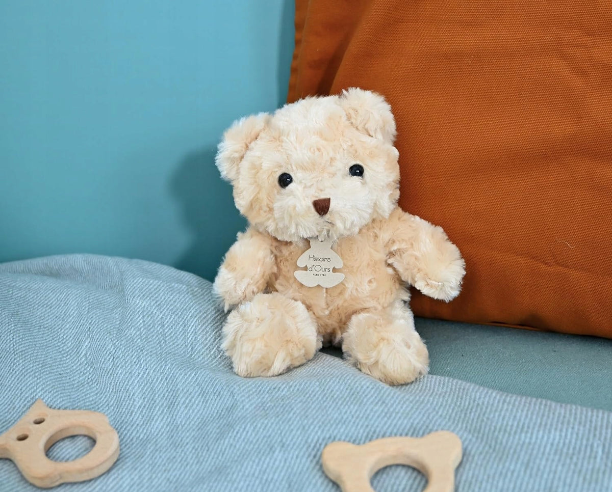 HISTOIRE de'OURS pluszowa przytulanka MIŚ 21 cm, miękki miodowy miś dla dzieci 0+