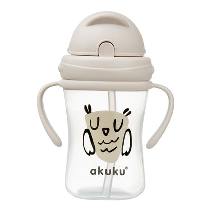 AKUKU bidon z chowaną słomką 300ml 9msc+