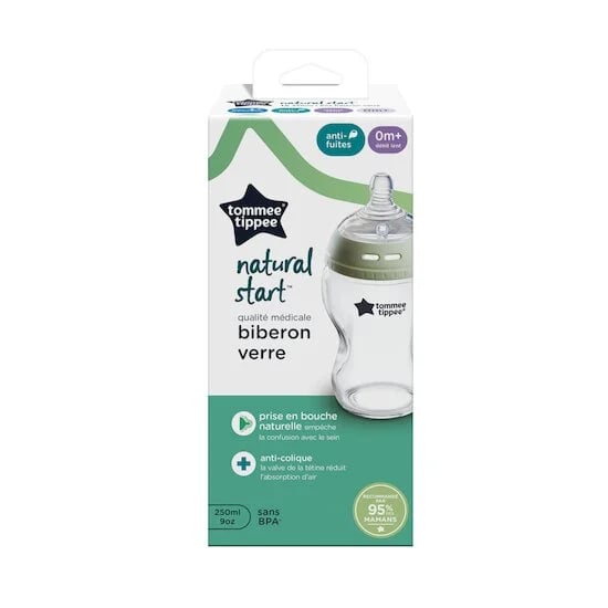 Tommee Tippee Natural Start – szklana butelka w opakowaniu