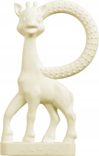 ŻYRAFA SOPHIE zestaw gryzak naturalny SO PURE 18CM + mniejszy "O