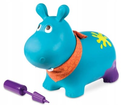 B.TOYS hipopotam GUMOWY SKOCZEK 61 cm + pompka "O
