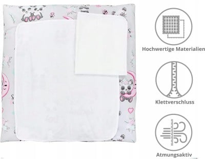 TUPTAM miękki przewijak z pokrowcami x2 75x50 cm "N