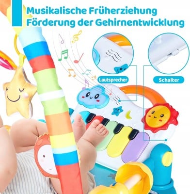 WYSWYG mata edukacyjna antypoślizgowa +zabawki "O