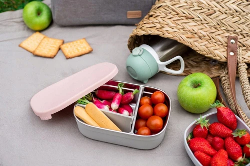 BEABA śniadaniówka lunchbox STAL nierdzewna 760ml z przegrodami "N