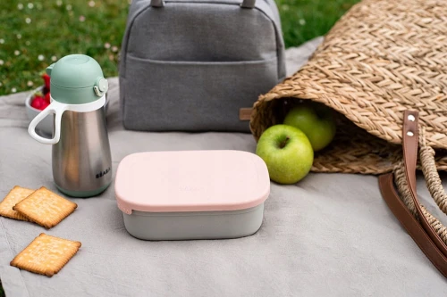 BEABA śniadaniówka lunchbox STAL nierdzewna 760ml z przegrodami "N