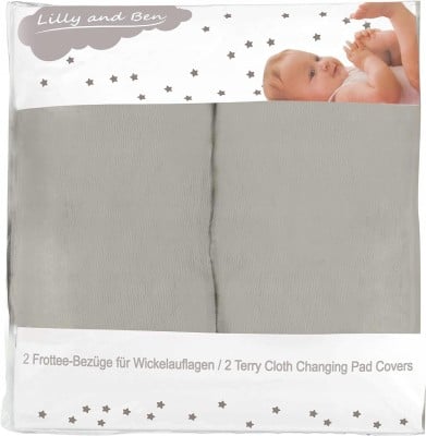 LILLY AND BEN 2x pokrowiec frotte na przewijak 75-95x65-85 L "N