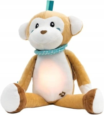 INNOGIO GIO-881 przytulanka ze światełkiem i 10 dźwiękami MAŁPA LUCY 35 cm "O