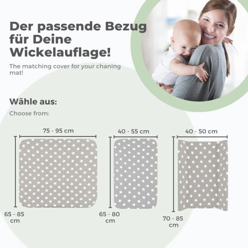 LILLY AND BEN 2x pokrowiec frotte na przewijak 75-95x65-85 L "N