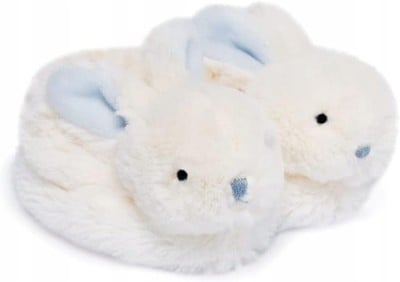 DOUDOU et COMPAGNIE miękkie buty dla niemowląt z grzechotkami KRÓLIKI "O
