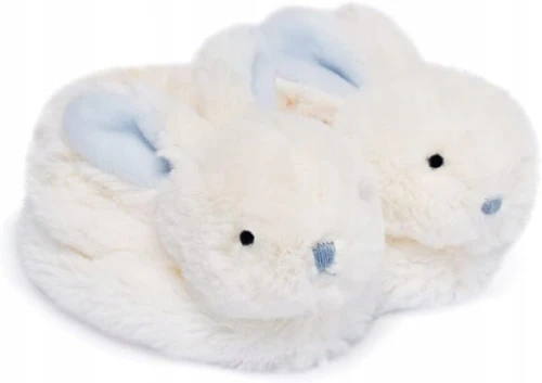 DOUDOU et COMPAGNIE miękkie buty dla niemowląt z grzechotkami KRÓLIKI "O