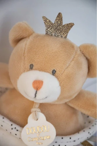 DOUDOU et COMPAGNIE przytulanka Król Miś 20 cm "O