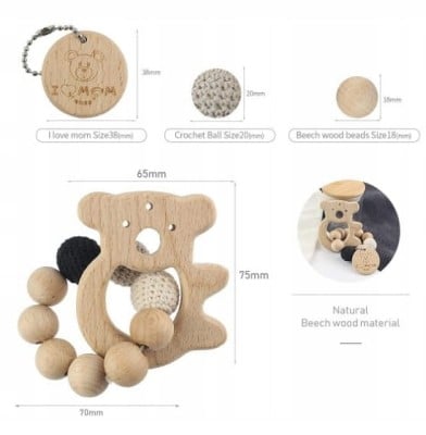 DREWNIANY GRYZAK koala "N