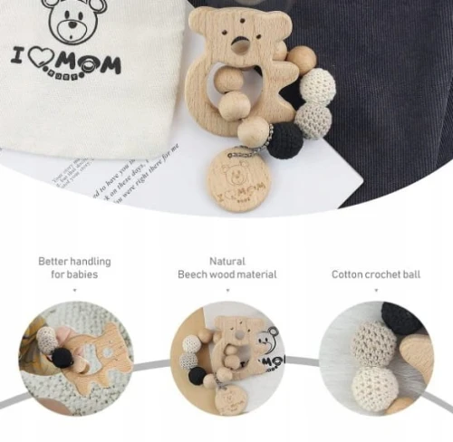 DREWNIANY GRYZAK koala "N