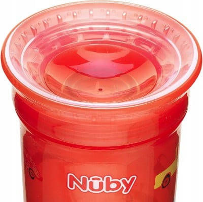NUBY Sipeez KUBEK NIEKAPEK 300 ml ustnik 360 stopni SAMOCHODY 1 sztuka "O