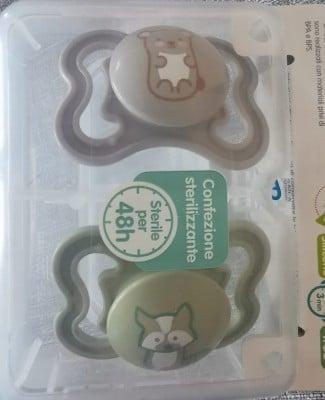 MAM AIR smoczek uspokajający x2 2-6msc + box "O